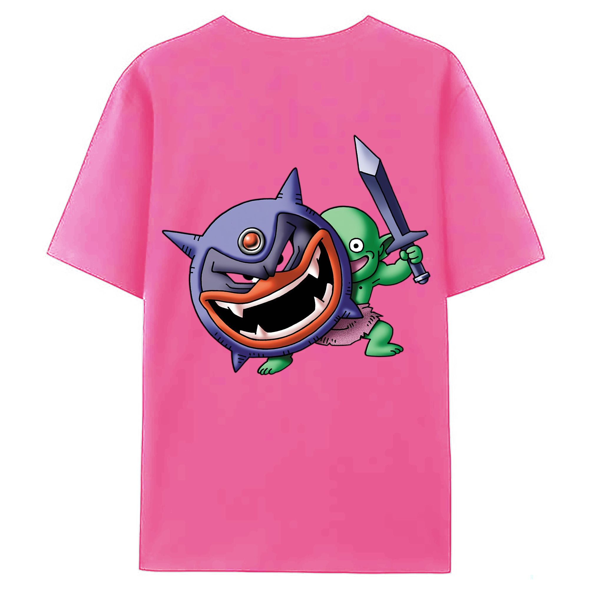 （画像用） ドラゴンクエスト Doragon Kuesuto Dragon Quest レディース半袖Tシャツ(バックプリント)